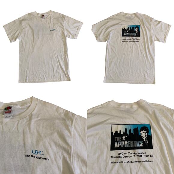 The Apprentice Men's Size L QVC Donald Trump Short Sleeve Heavy Cotton T-Shirt - Picture 1 of 15